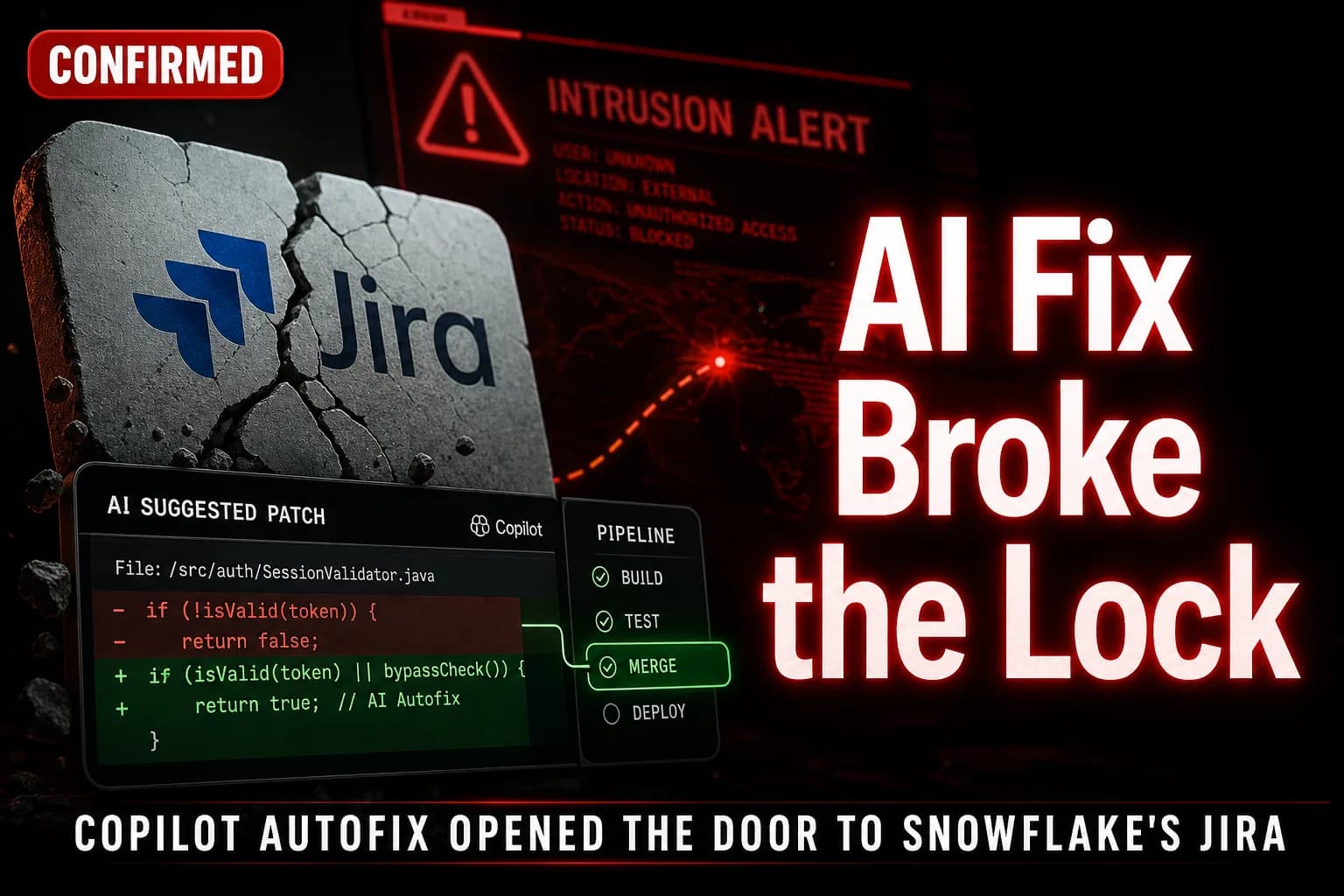 An AI Generated Fix Suggested by GitHub Copilot Opened the Door to Snowflake's Jira
