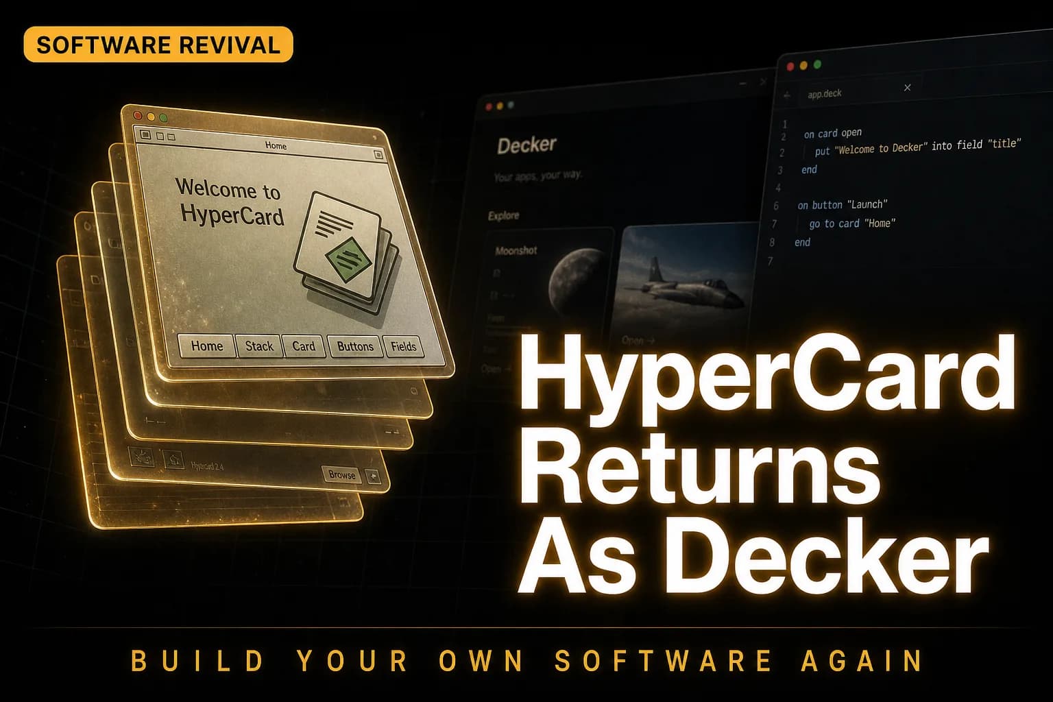 Decker Is the HyperCard Revival Power Users Didn't Know They Needed