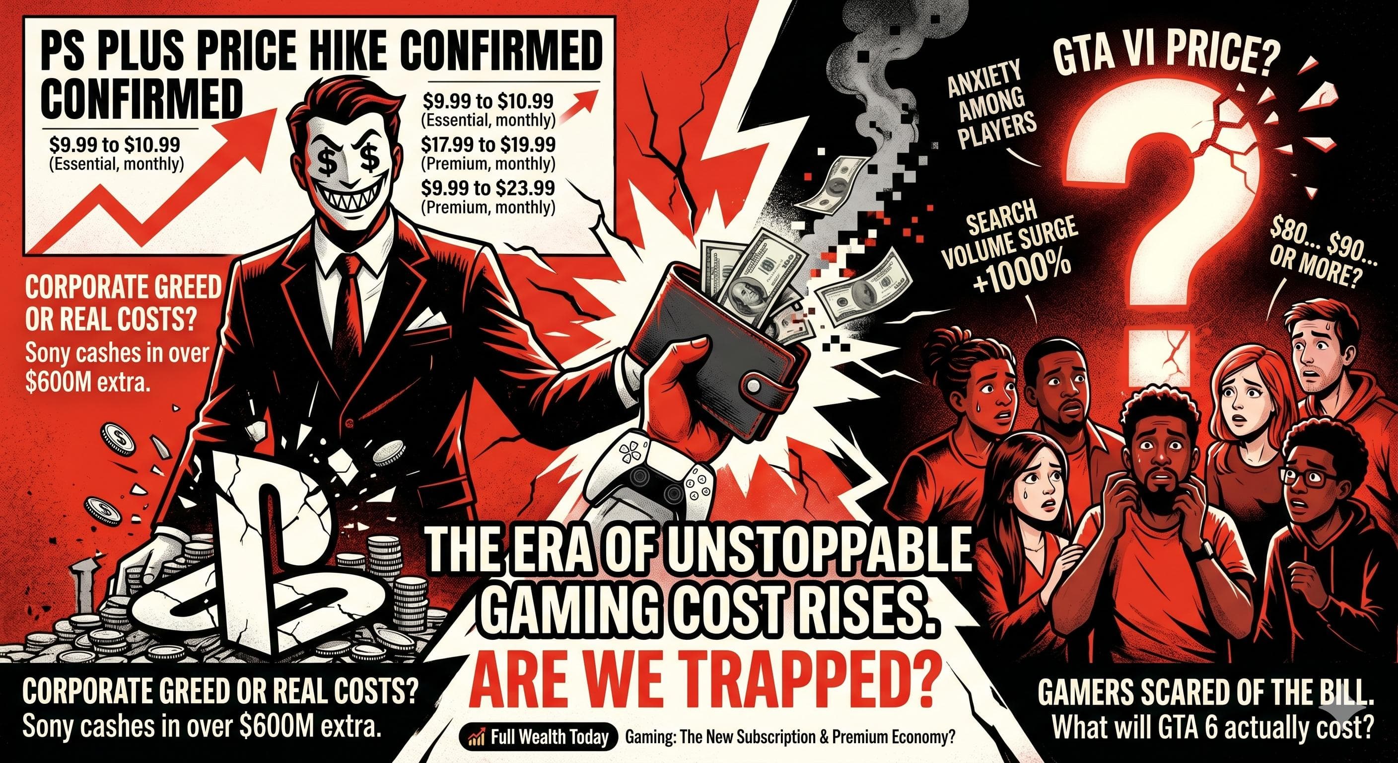 GTA 6 Price Shock Meets PS Plus Hike: The Moment Gaming Became a Luxury Subscription Economy