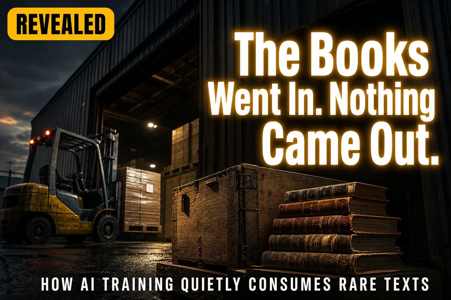 A Rare Book Shipment Vanished Into an Amazon AI Facility. Here's What That Reveals About AI Training Jobs